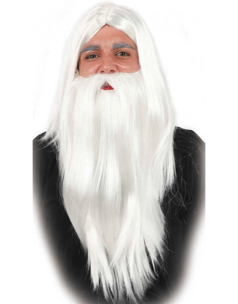 Peruca e barba do feiticeiro