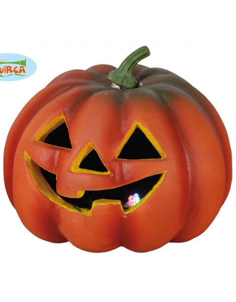 Calabaza Con Luz Mediana Achatada