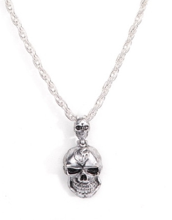 Collar Calavera metalica