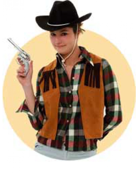 Chaleco Vaquero Mujer Adulta