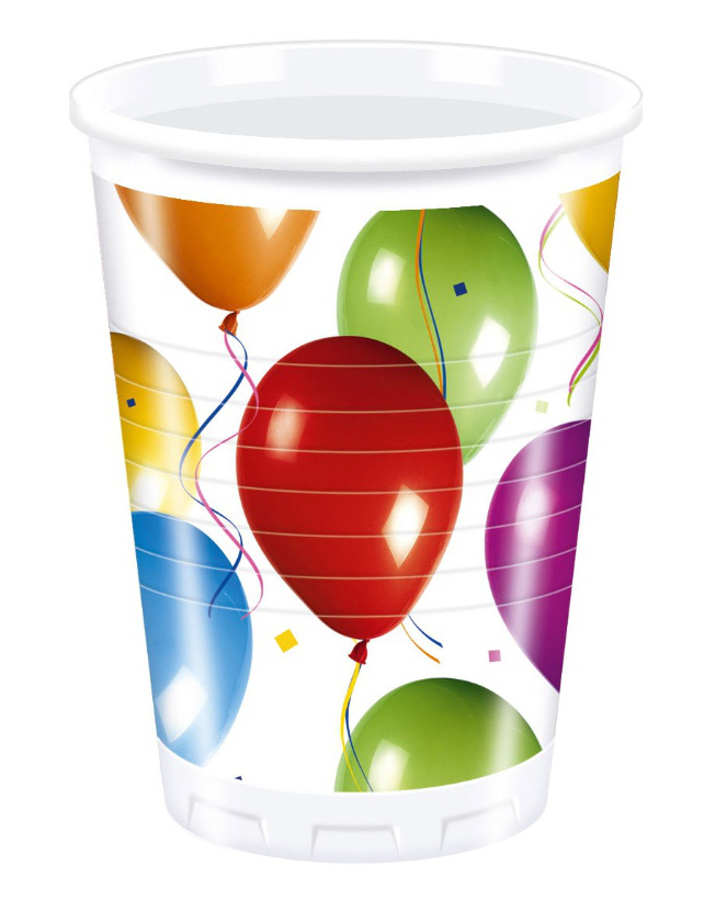 Bolsa 10 Vasos Figuras Globos