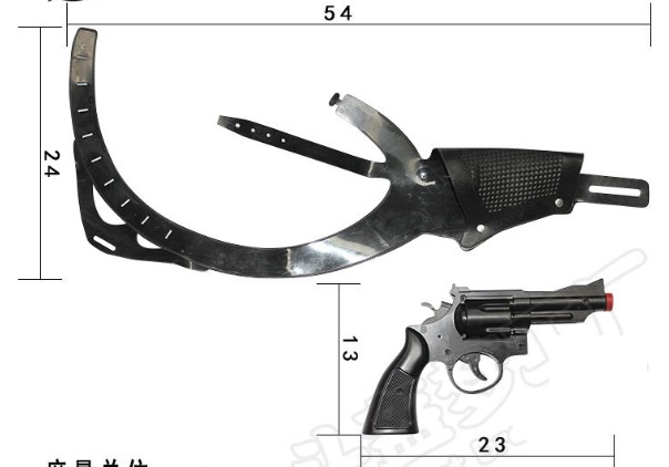 Pistola con Sobaquera 45 cms. aprox.