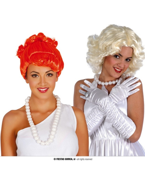 Colar de pérolas brancas