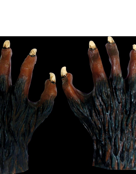 Manos Demonio Lobo Rojas LÁtex Werewolf