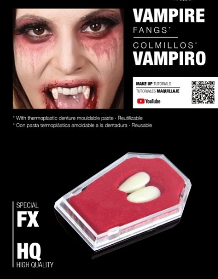 Dientes Vampiro con termoplástica - Disfraces No solo fiesta