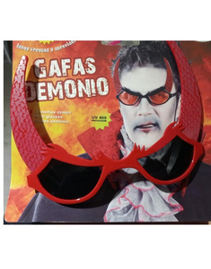 Óculos diabo com chifres