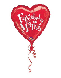 Globo Foil CorazÓn Felicidades MamÁ