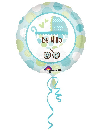 Globo Foil Carrito Es NiÑo 18.