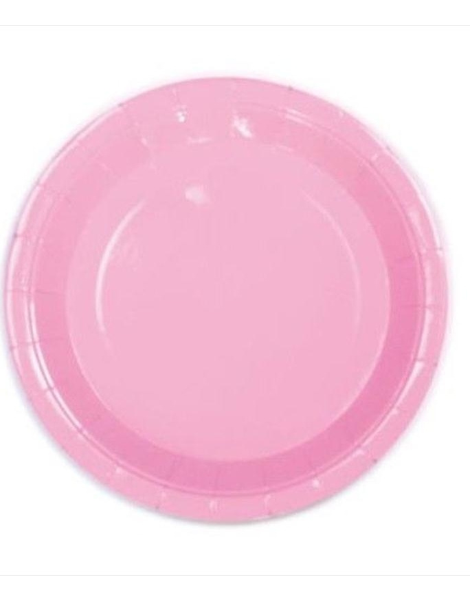 Plato 23 Cm Rosa Paq. 8 Uds.