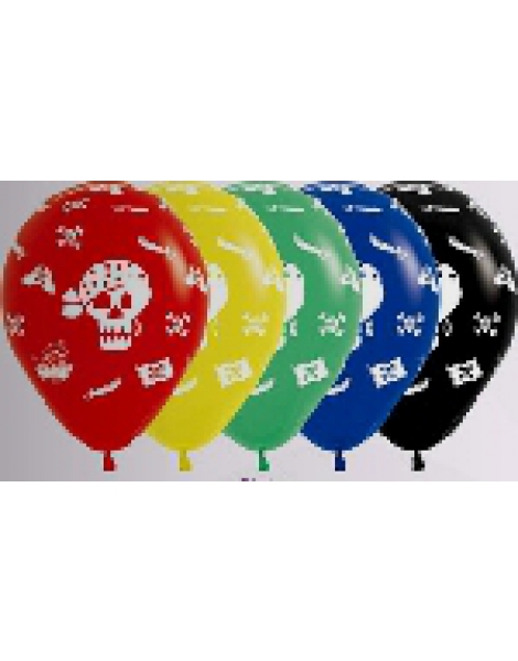 Bolsa Globos Piratas 10 Unid.