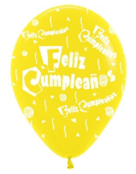 Bolsa 12 Globos Feliz Cumpleaños