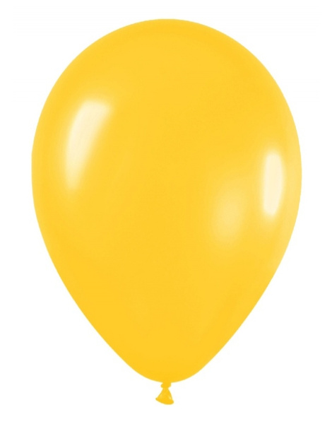 Bolsa 50 Globos latex amarillo Metal