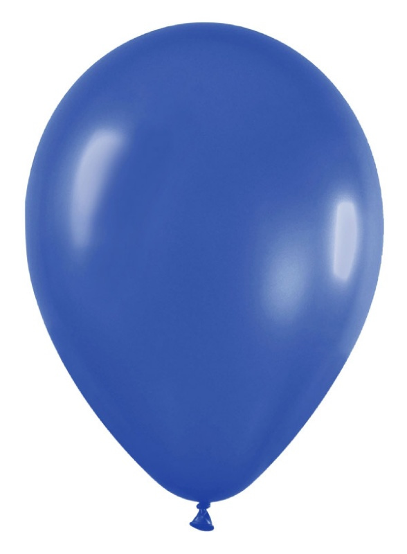 Bolsa 50 Globos Azul Metal 30 cms.