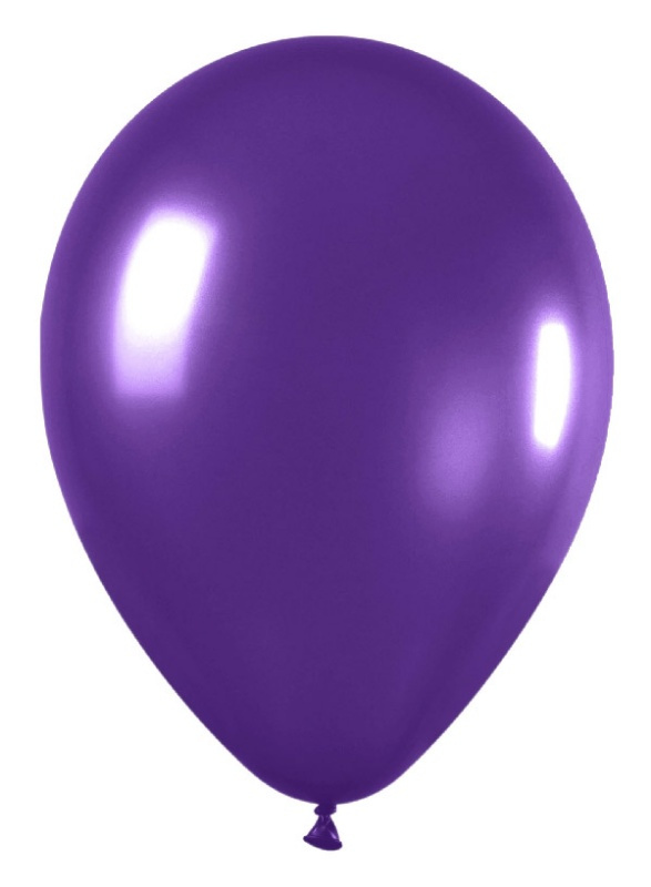 Bolsa 50 Globos Violeta Metal 30 cms