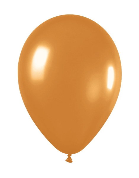 Bolsa 100 Globos R-5 Metal Dorado 12.5cm