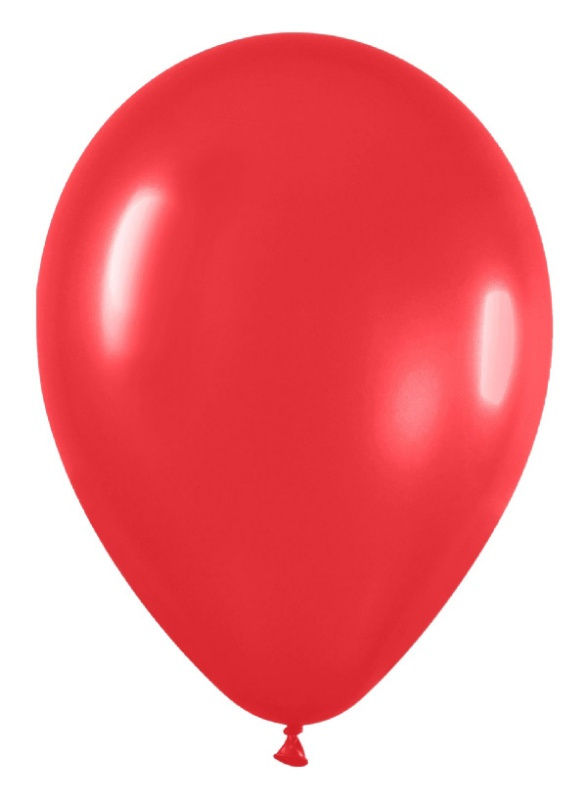 Bolsa 100 Globos R-5 Solido Rojo