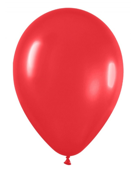 Bolsa 100 Globos R-5 Solido Rojo