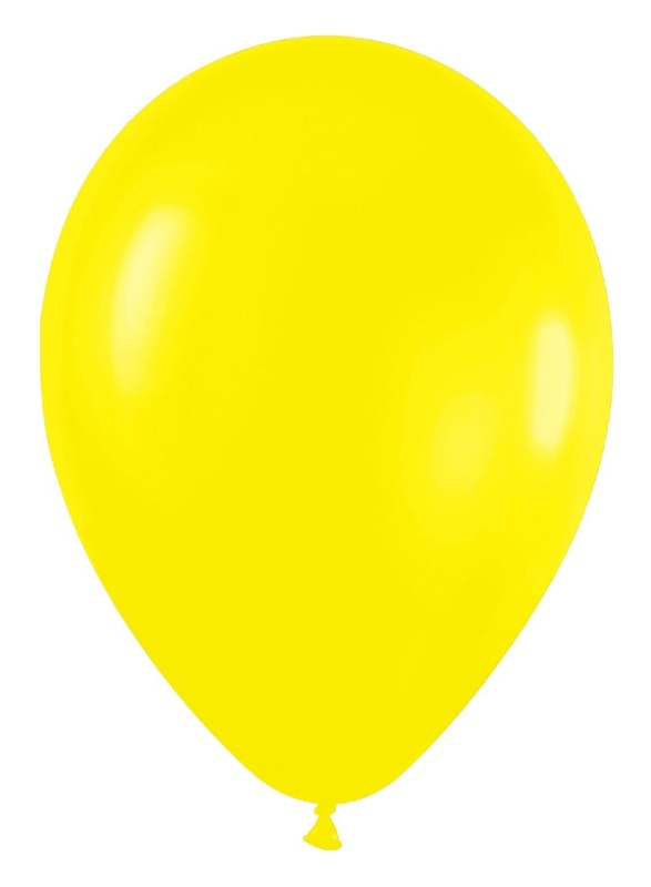 Bolsa 100 Globos R5 Amarillo 12.5 cms.