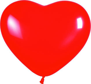 Bolsa 50 Globos Corazón Rojo