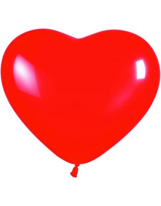 Bolsa 50 Globos Corazón Rojo