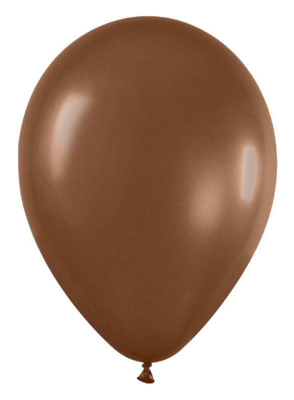 Bolsa 50 Globos latex Chocolate 30 cms.