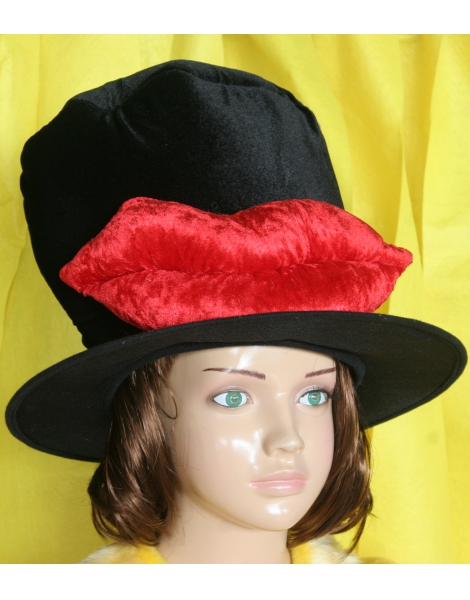 Gorro Chistera Tela Labios