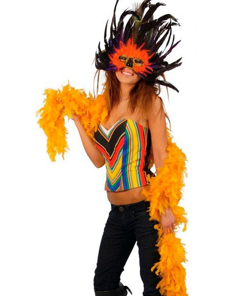 Boa Naranja Plumas