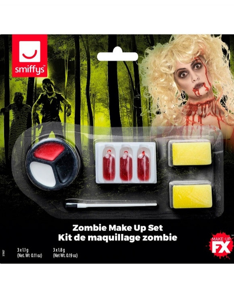 Set Zombie Maquillaje Y Sangre