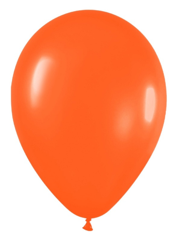 Bolsa 50 Globos latex Naranja 30 cms