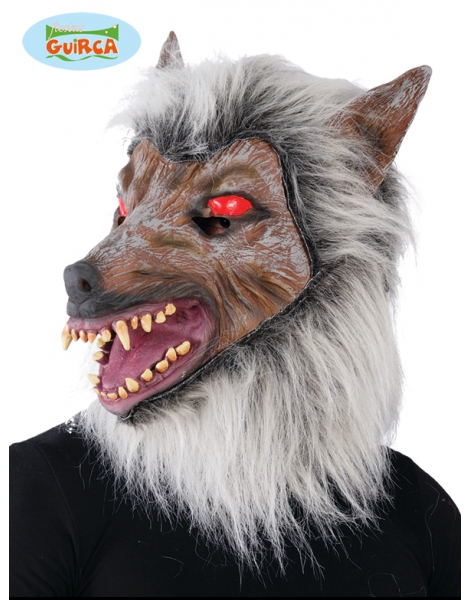 Careta Lobo Con Pelo