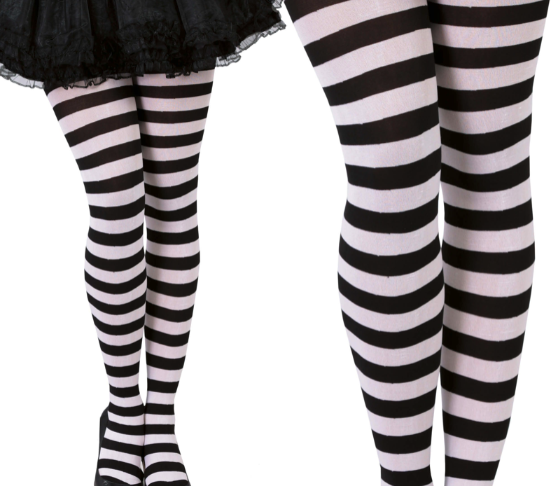 Medias Rayas Blancas-negras