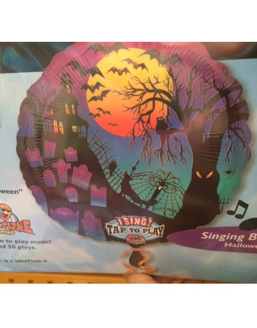 Globo Musical Foil Halloween Silhouette