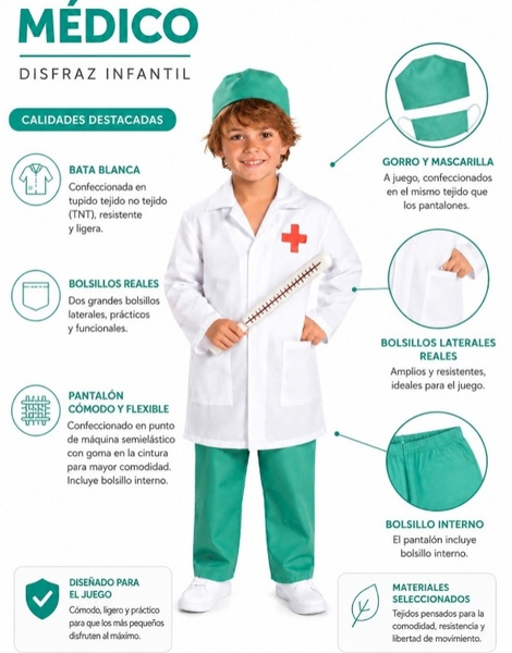 Disfraz Médico infantil