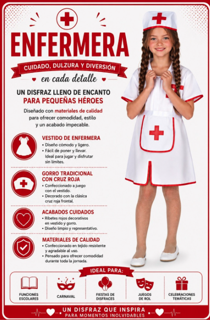 Disfraz Enfermera para niña