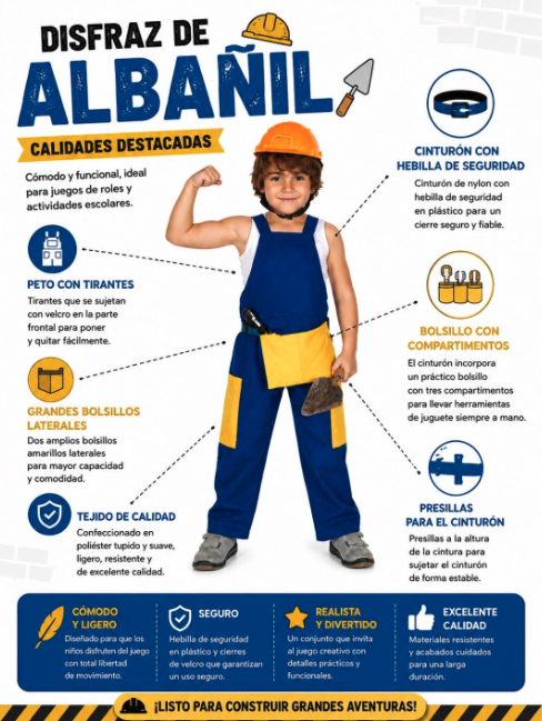 Traje de trabalho infantil