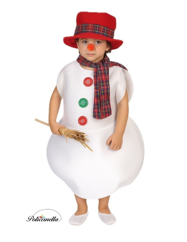 Fantasia de boneco de neve infantil