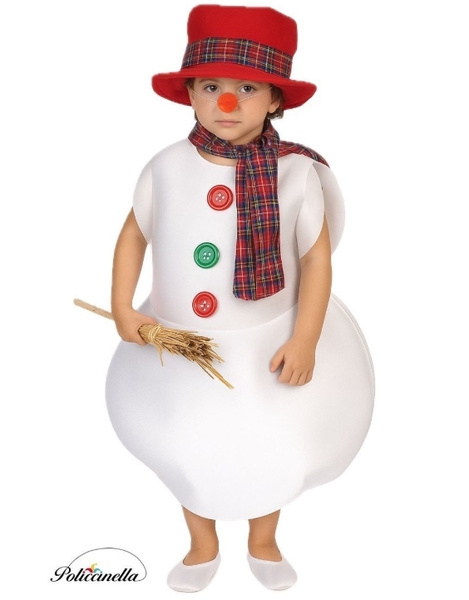 Fantasia de boneco de neve infantil