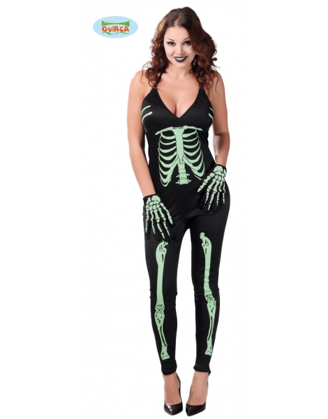 Disfraz Esqueleto Skeleton Fluorescente