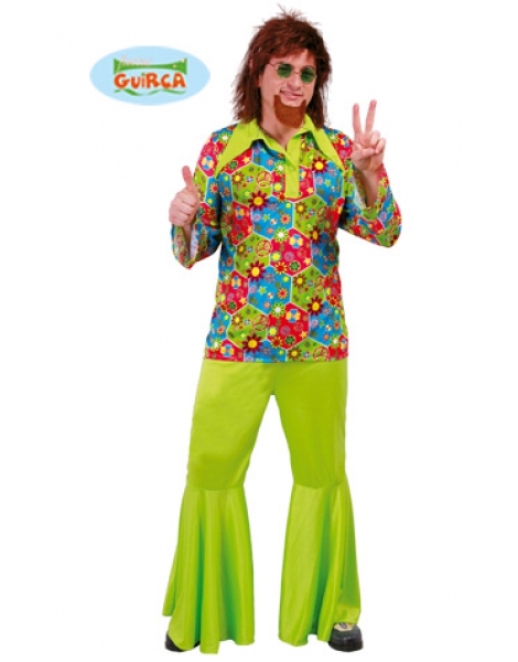 Disfraz Hippie Flower Power Adulto