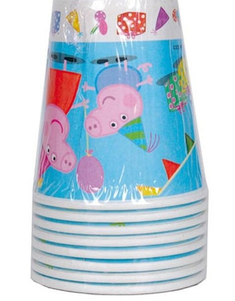 Vasos Peppa Pig Paq. 8 Unid.
