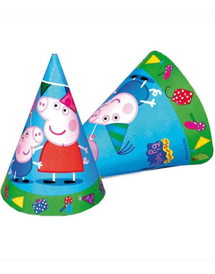 Sombreros Peppa Pig Bolsa 6 Unidades