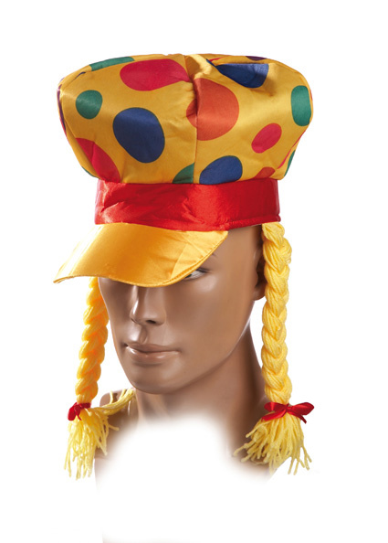 Gorra Payaso Con Trenzas