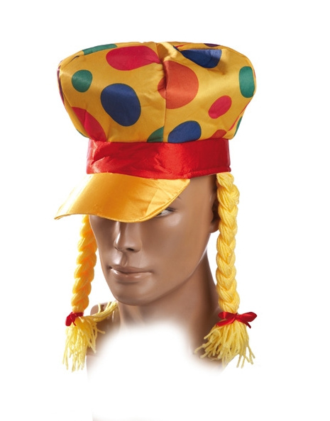 Gorra Payaso Con Trenzas