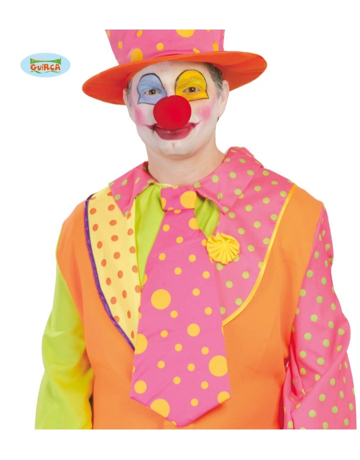 Corbata Payaso Naranja-azul