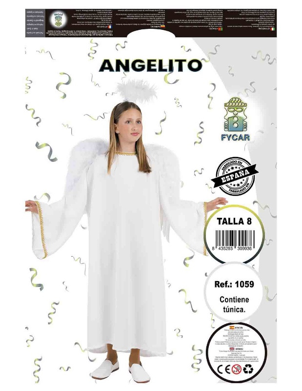 Disfraz Angel Bebe Disfraz De ángel Blanco Infantil Para Niños 7-9 Años - Túnica Con Alas, Ideal Para Navidad Y Celebraciones Disfraz Poliéster 100% Cómodo Disfraz Angel Bebe Disfraz De ángel Blanco Infantil Para Niños 7-9 Años - Túnica Con Alas, Ideal Para Navidad Y Celebraciones Disfraz Poliéster 100% Cómodo