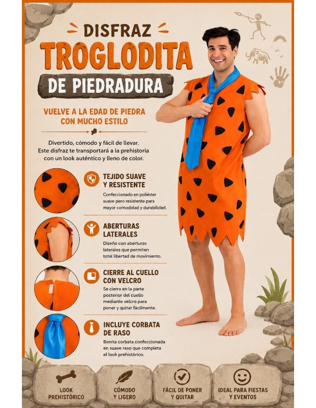 Disfraz Cavernícola para hombre