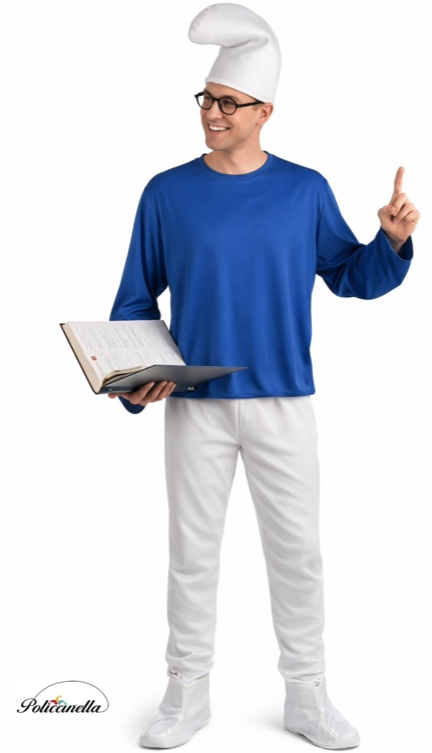 Fato anão azul para homens