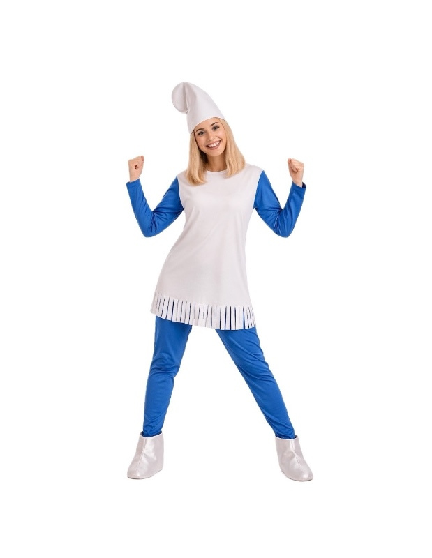 Mulher traje azul enanita