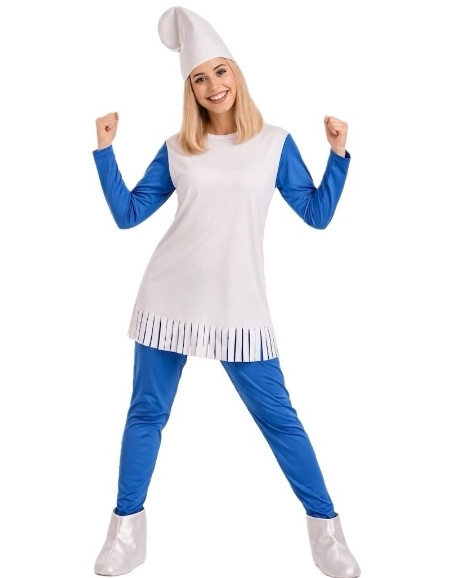 Disfraz Enanita azul mujer