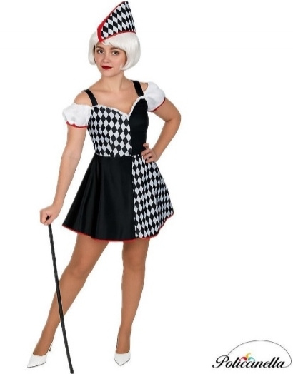Disfraz Arlequína mujer